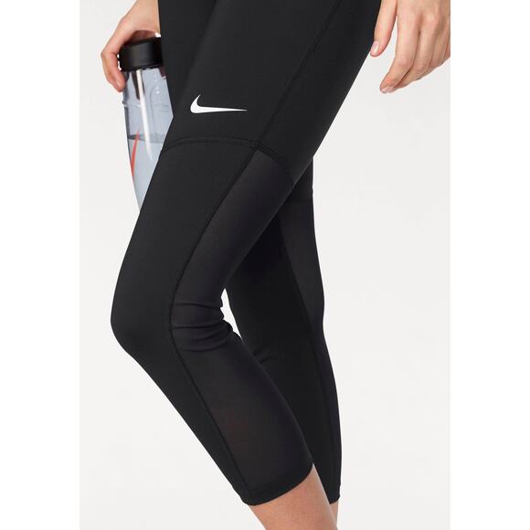 Nike Women's Training Running Athleisure Fly Victory Black Crop Mesh Tight S - Picture 10 of 14